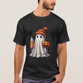 Camisetas engraçadas de café quente Boo Ghost