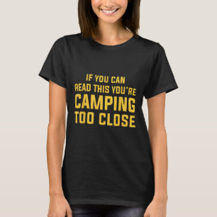 Camisetas engraçadas de camping para homens com di