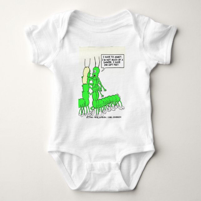 Camisetas Engraçadas de Centopéia Dançando, Presen (Frente)