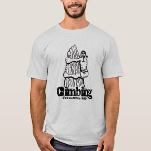 Camisetas engraçadas de escalada