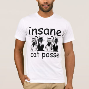 camisetas engraçadas de gata insana