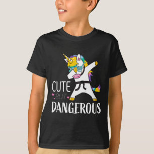 Camisetas engraçadas de karatê para meninas fofas