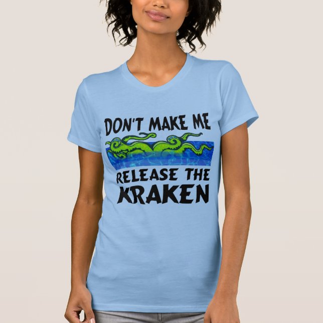 Camisetas engraçadas de Kraken (Frente)