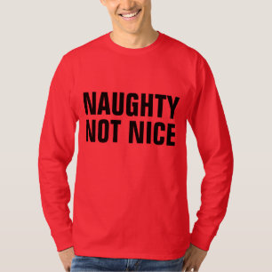Camisetas engraçadas de Natal MALICIOSAS NÃO SÃO L