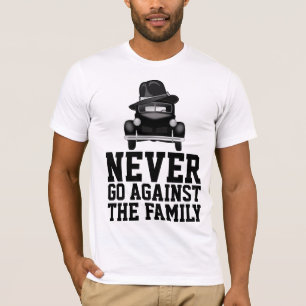 Camisetas engraçadas de reunião de família máfia