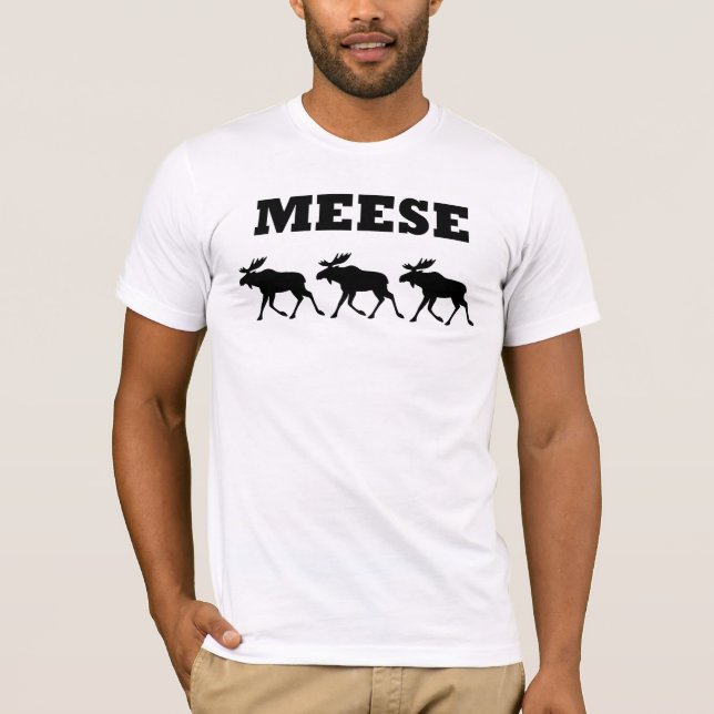 Camisetas engraçadas de três Meese (Frente)