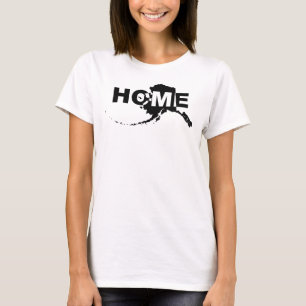 Camisetas engraçadas do Alasca, lar longe do estad