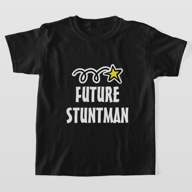 Camisetas engraçadas do futuro dublê para crianças (Postura )