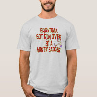 Camisetas engraçadas do texugo de mel