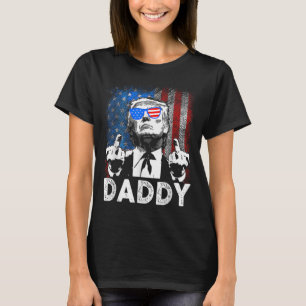 Camisetas Engraçadas do Trump Pai Está em Casa Par