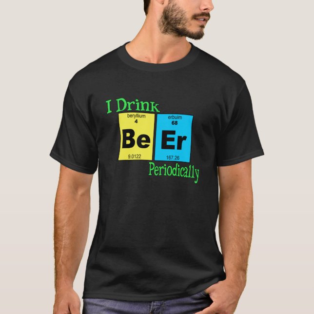 Camisetas engraçadas: Eu bebo a cerveja (Frente)