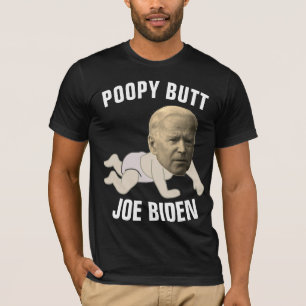 Camisetas engraçadas JOE BIDEN POPPY BUTT Dark