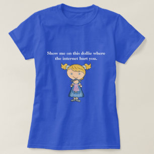 Camisetas engraçadas onde fez o dano do Interne