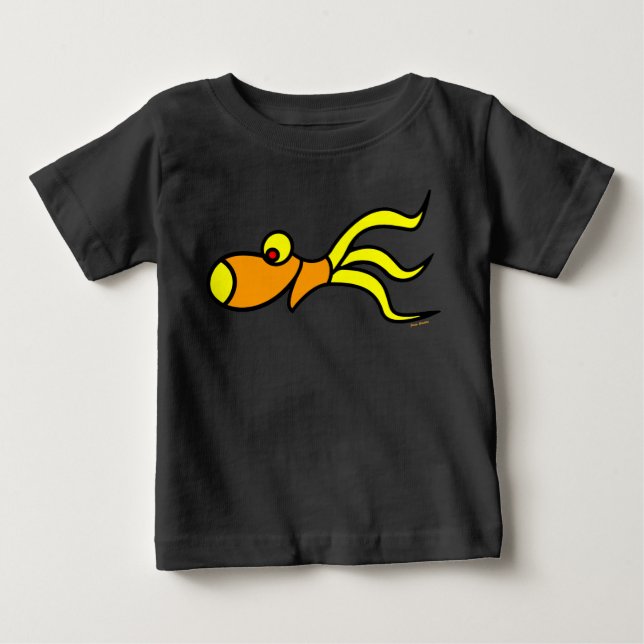 camisetas engraçadas para bebês da jango creation (Frente)