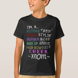 Camisetas engraçadas para mães de cheerleaders