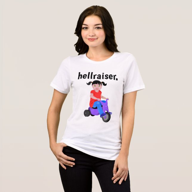 Camisetas engraçadas para mulheres HELLRAISER (Frente Completa)