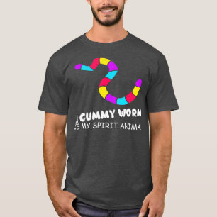 Camisetas Engraçadas Um Verme Gummy É Meu Animal E