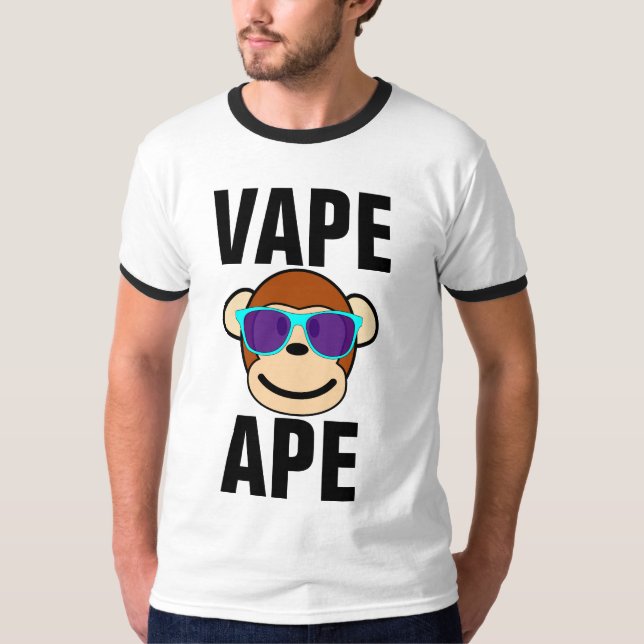 Camisetas engraçadas VAPE APE (Frente)