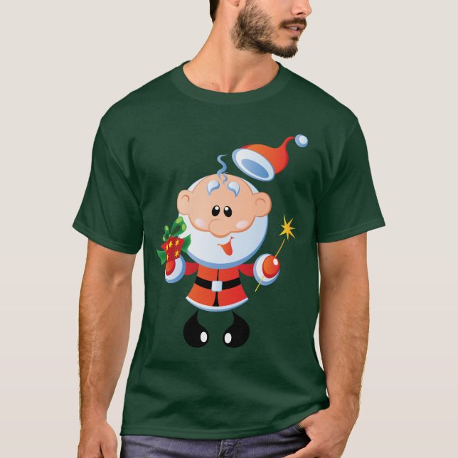 Camisetas engraçadas velhas alegres do St. Nick (Frente)