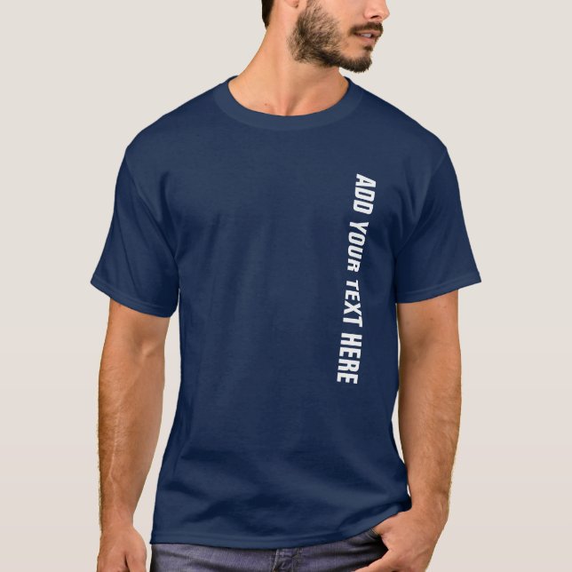Camisetas Escuras Básicas Masculinas Modelo Navy A (Frente)
