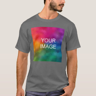 Camisetas escuras masculinas Adicione seu logotipo