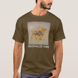 Camisetas Escuras Masculinas - Carousel Lion SQ