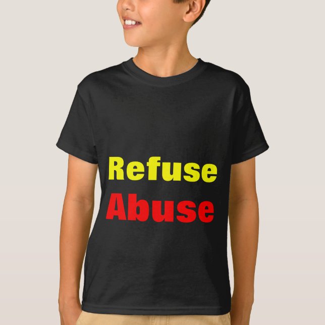 Camisetas escuras para abuso de drogas (Frente)
