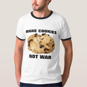 Camisetas FAÇA BISCOITOS NÃO GUERRA