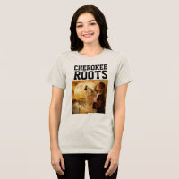 Camisetas femininas CHEROKEE indian ROOTS