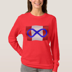 Camisetas femininas de Metis das nações do orgul