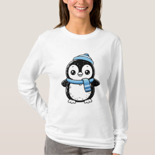 camisetas femininas de pinguim fofo