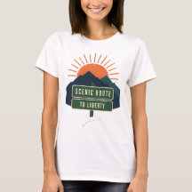 Camisetas femininas de Rota Cênica para a Liberdad