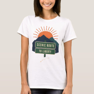Camisetas femininas de Rota Cênica para a Liberdad