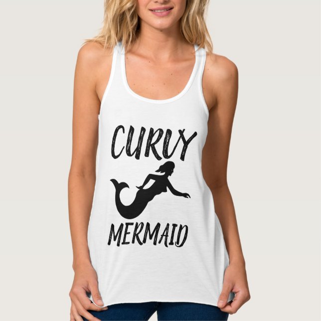 Camisetas femininas de Sereia CURVY (Frente)