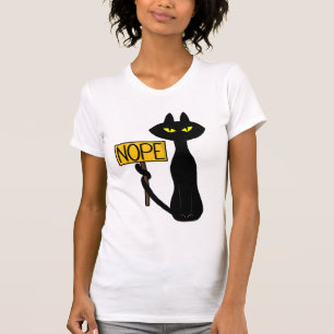Camisetas femininas engraçadas Bad Boogie -O Gato-