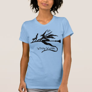 CAMISETAS FEMININAS - ENGRAÇADAS - WITCHY WUMAN O