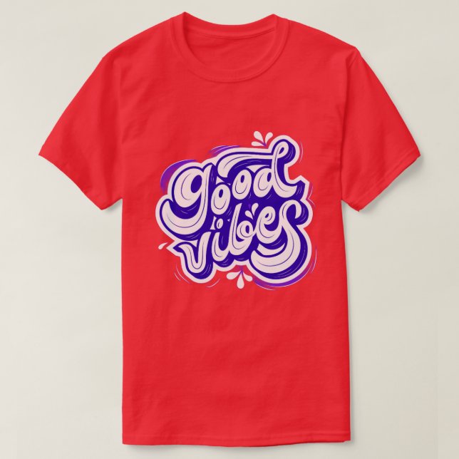 Camisetas femininas Good Vibes (Frente do Design)
