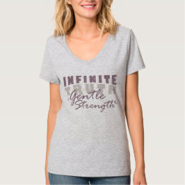 Camisetas femininas Verdade Infinita, Força Suave
