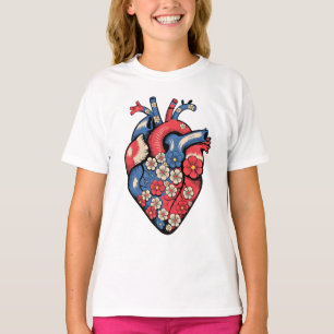 camisetas femininas vintage usd coração