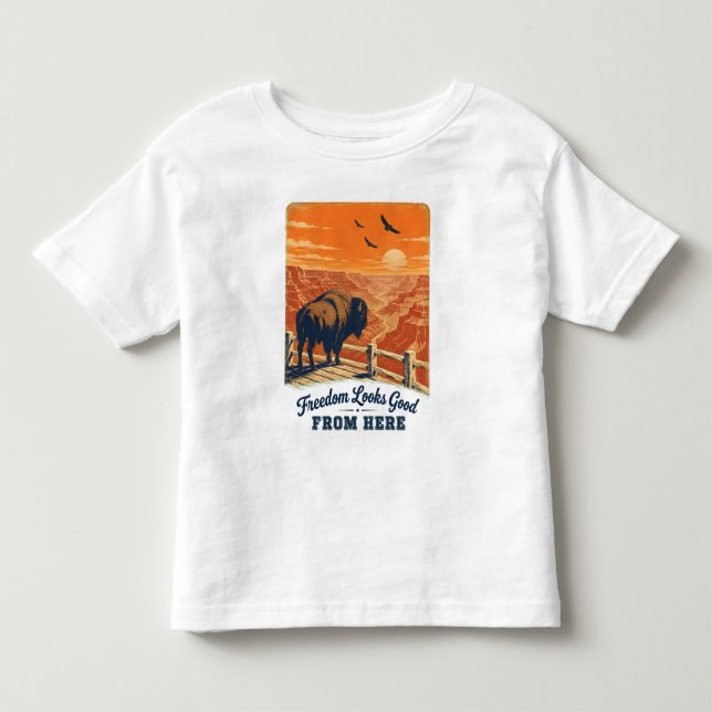 Camisetas Freedom Looks Good Canyon (Frente)