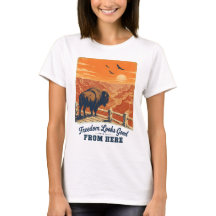 Camisetas Freedom Looks Good Canyon