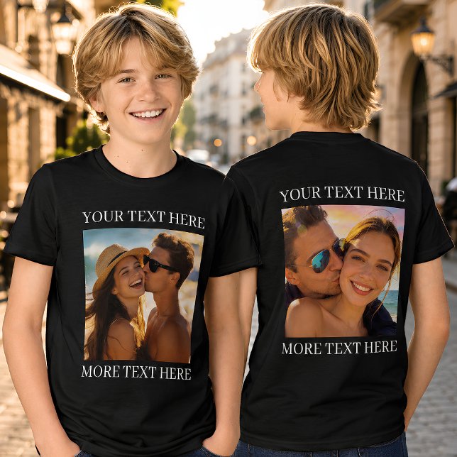 Camisetas Frente e Verso, Foto e Texto Personaliza (Criador carregado)
