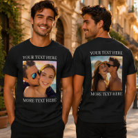 Camisetas Frente e Verso, Foto e Texto Personaliza