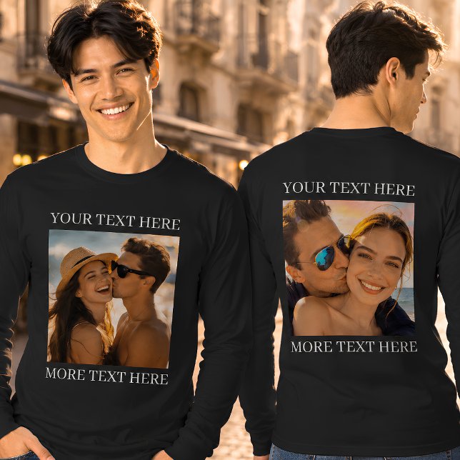 Camisetas Frente e Verso, Foto e Texto Personaliza (Criador carregado)