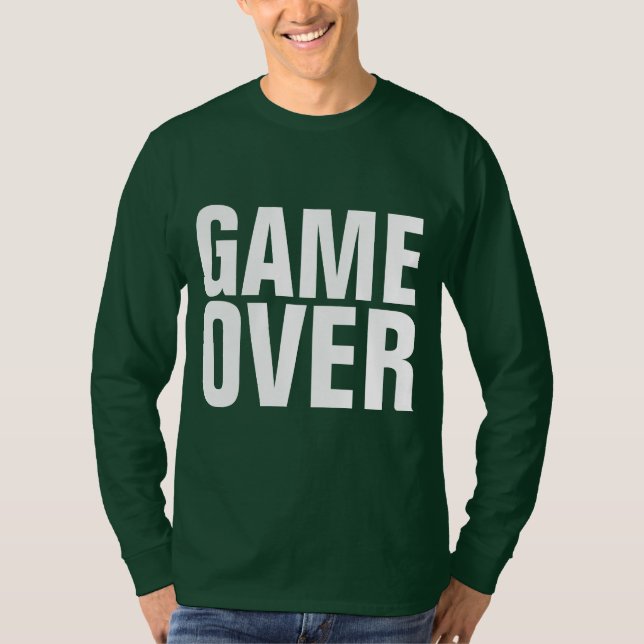 Camisetas GAME OVER para HOMENS noivado (Frente)