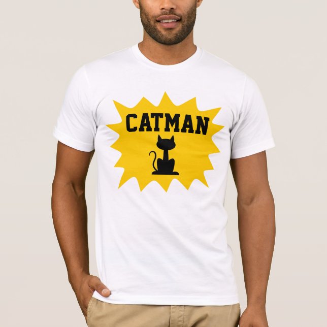 Camisetas Gatos de GATMAN (Frente)