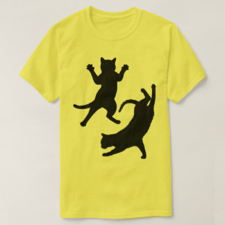 Camisetas Gatos | Silhouette Gato Engraçado