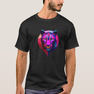 Camisetas Geométricas de Resistência do Leão