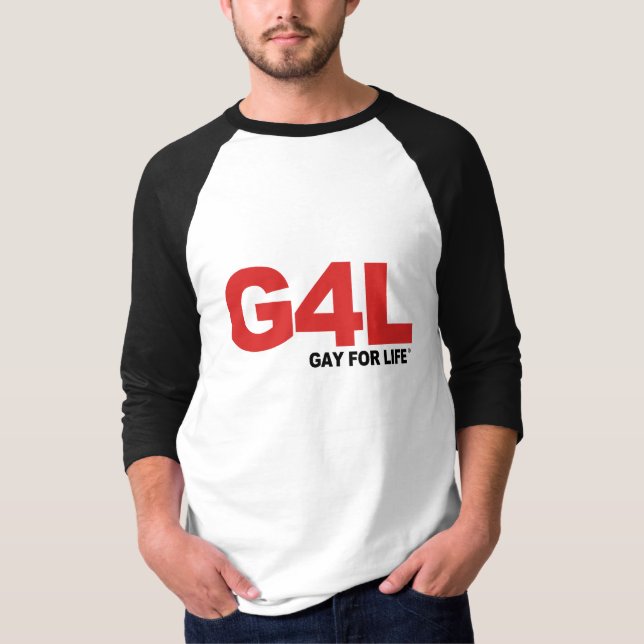 Camisetas gráficas alegres - vida do gay 4 (Frente)