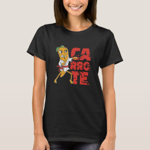 Camisetas Gráficas Clássicas de Karatê de Cenoura